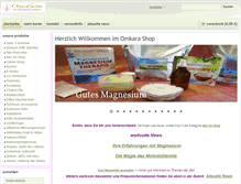 Tablet Screenshot of omkara-shop.de